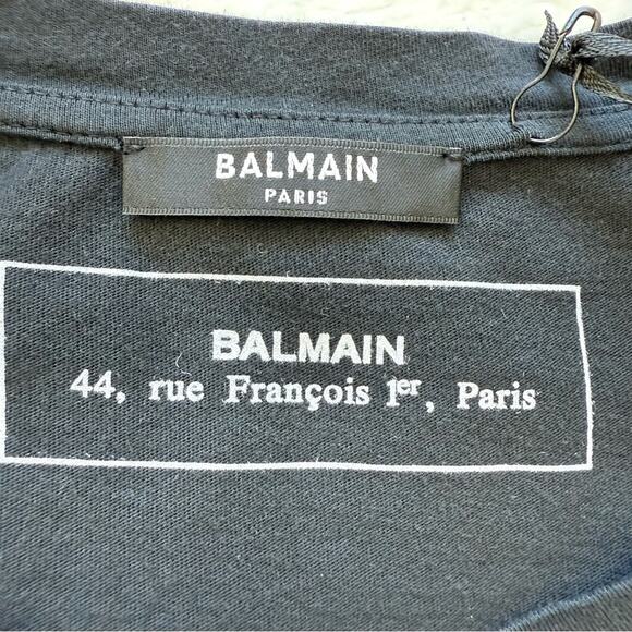 NEW!!! Balmain Paris men cotton Tshirt size XXL Authentic Retail 650$ - Picture 2 of 9